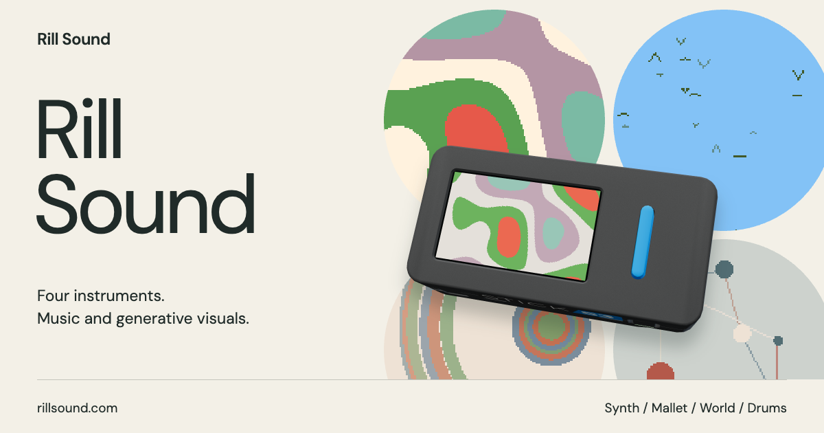 Show HN: Rill Sound – Four Generative Instruments for Stack S3